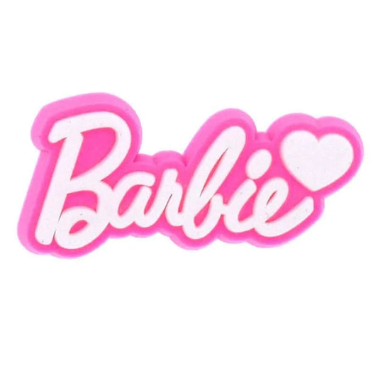 Barbie Italic Word Heart Aspiration Sign Logo Badge Shoe Charm