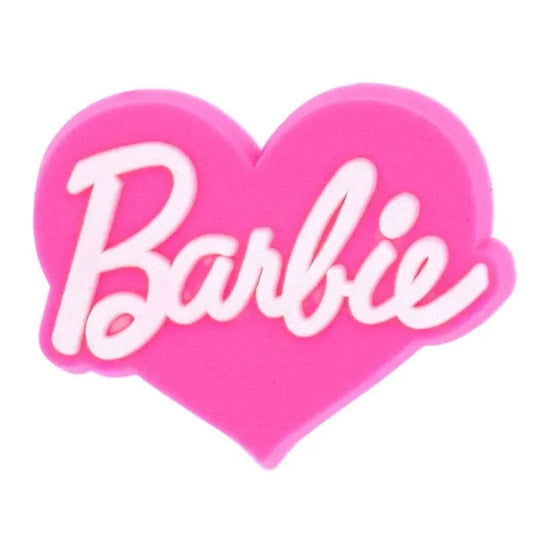 Barbie Heart Sign Logo Badge Shoe Charm