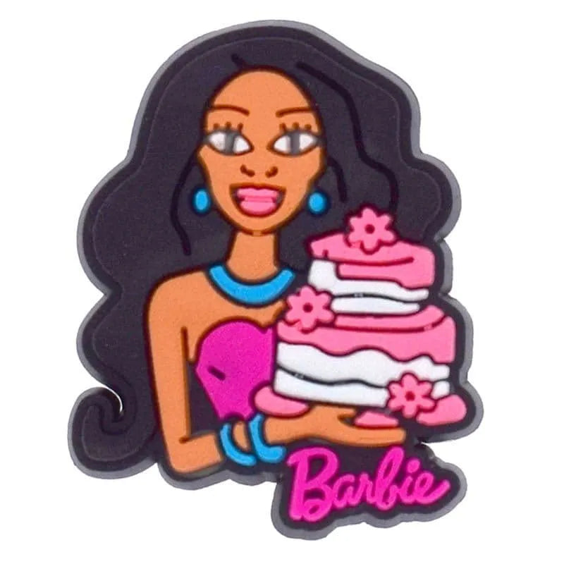 Birthday Cake Barbie Shoe Charm