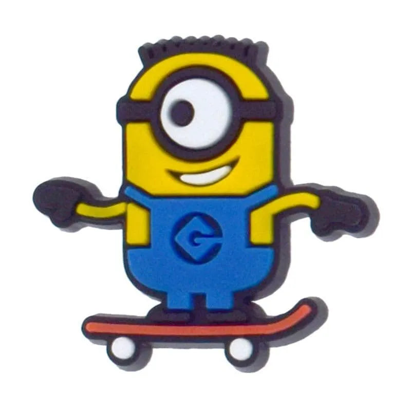 Skateboard Minions Shoe Charm