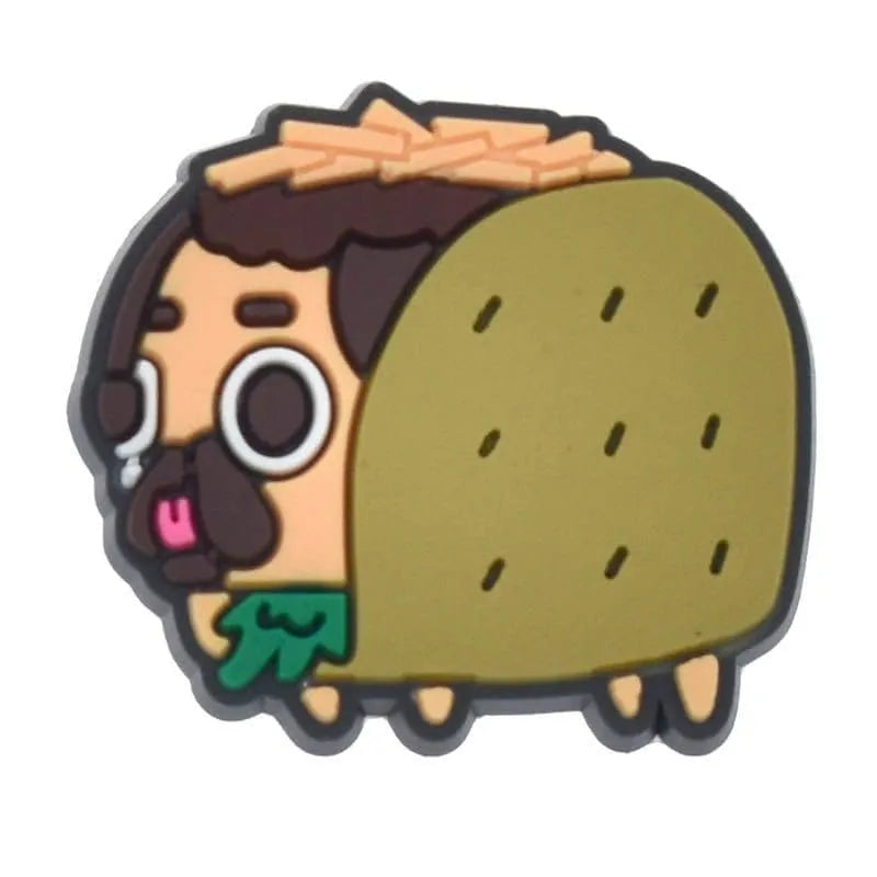 Strange Hedgehog Taco Shoe Charm