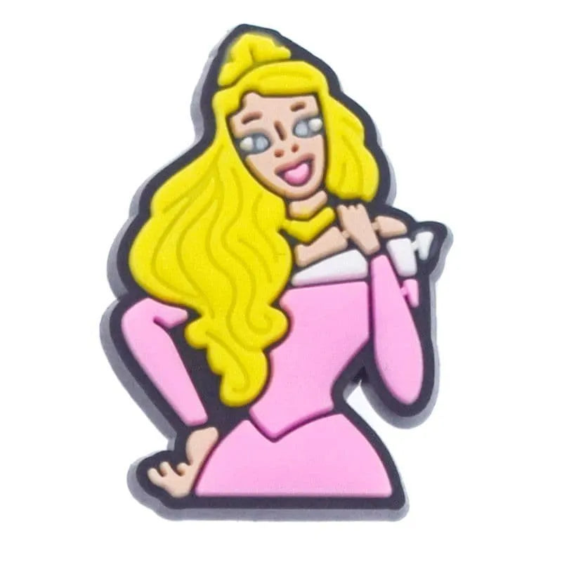 Pink Dress Princess Shoe Charm