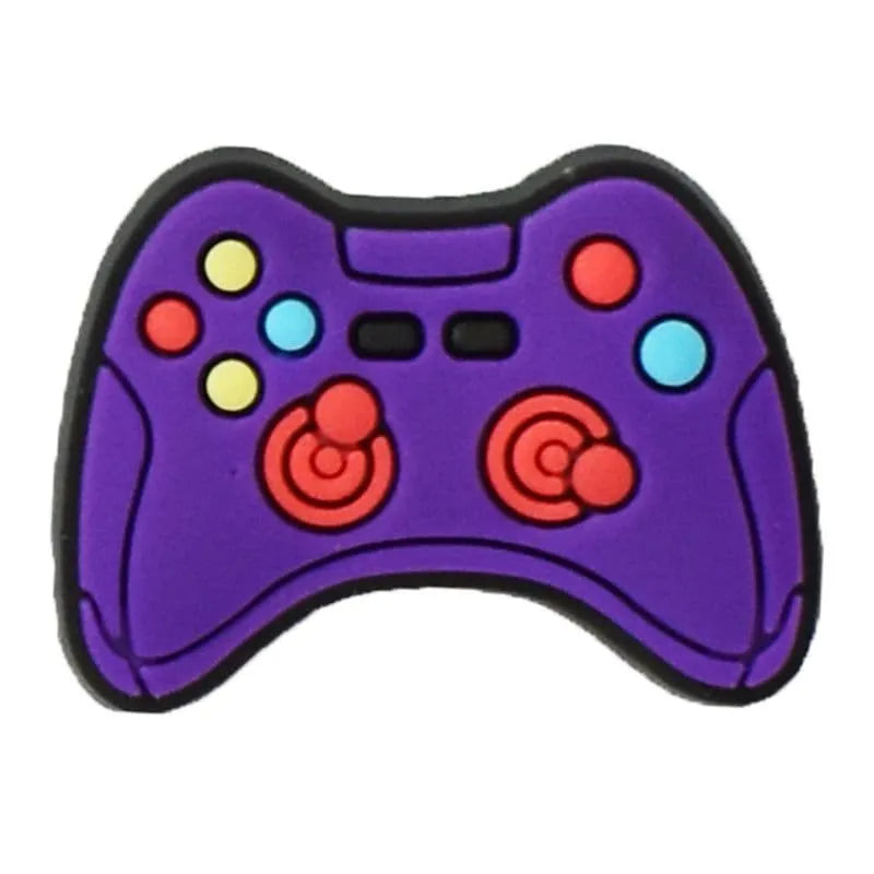 Purple Game Controller Shoe Charm