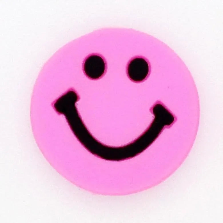 Emoji Pink Smiler Small Shoe Charm