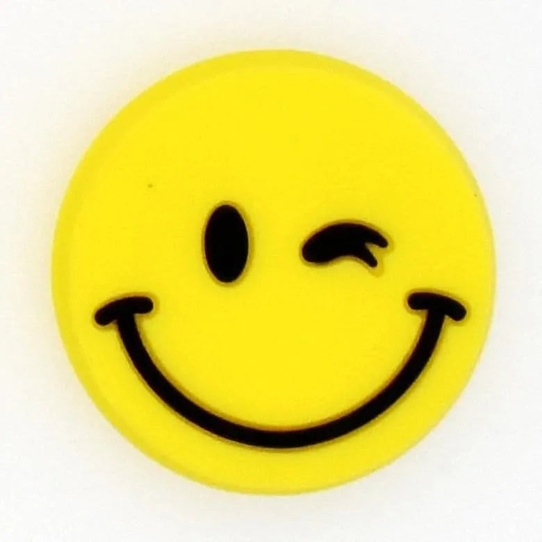 Emoji Wink Smiler Shoe Charm