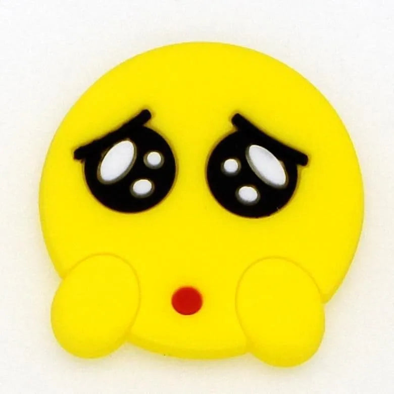 Emoji Sad Eyes Tearing Up Shoe Charm