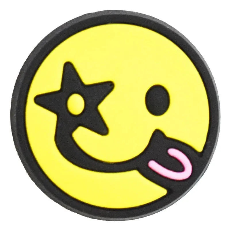 Emoji Star Eye Patch Shoe Charm