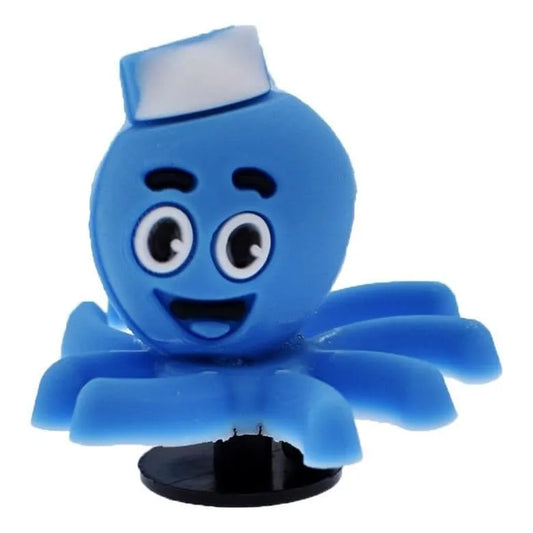 3D Octopus blue shoe charm