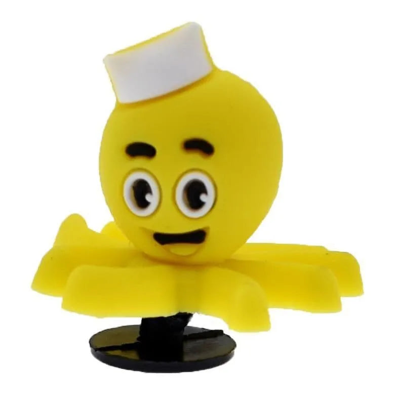 3D Octopus yellow shoe charm