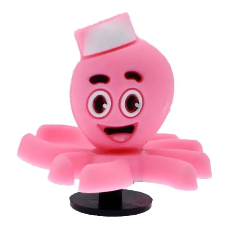 3D Octopus pink shoe charm
