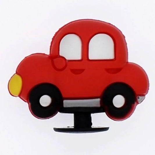 3D Red car shoe charm