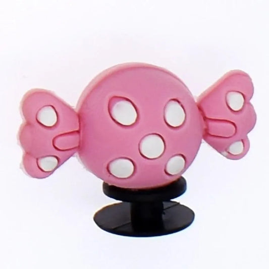 3D Sweet candy pink shoe charm