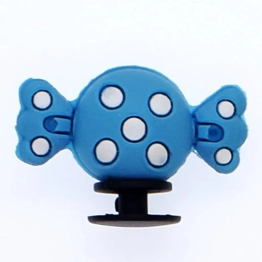 3D Sweet candy blue shoe charm