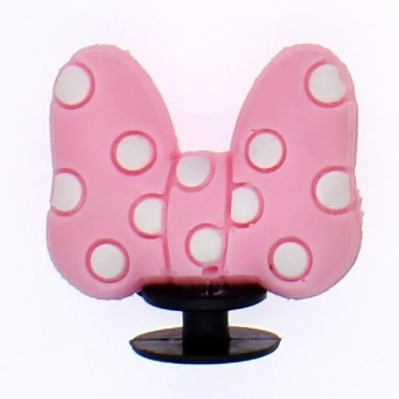 3D Pink Bow shoe charm