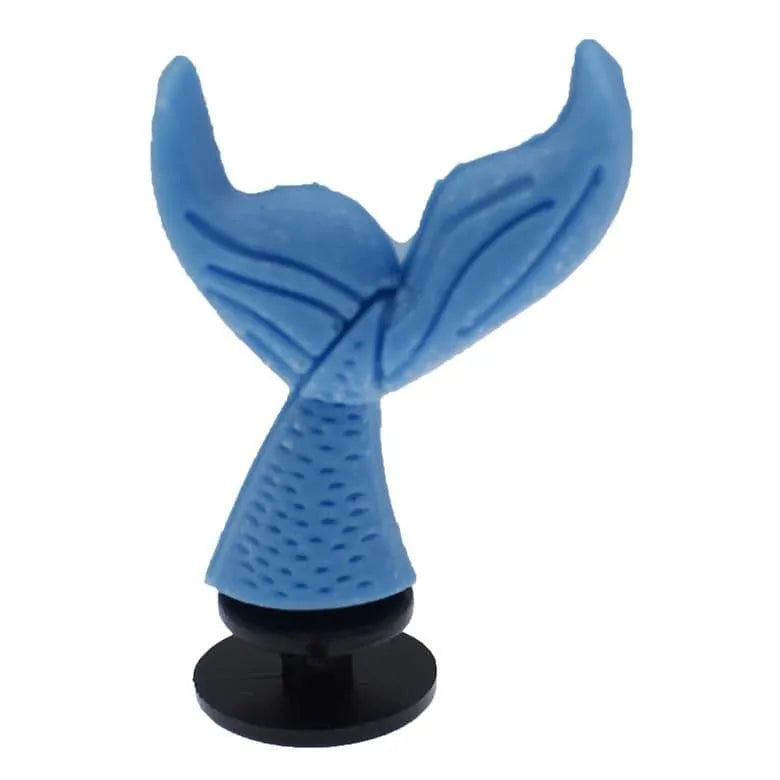 3D Whale tail blue shoe charm