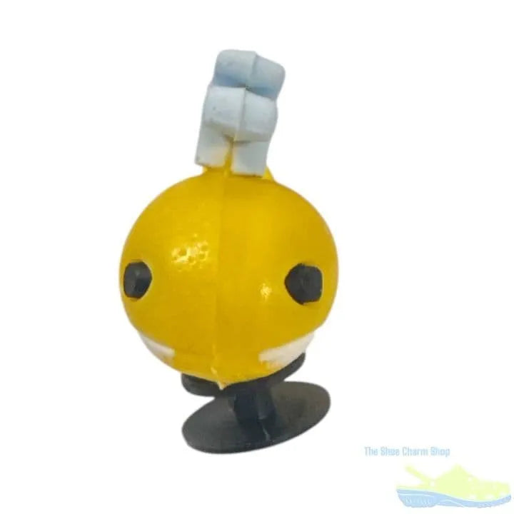 3D Yellow Whale shoe charm