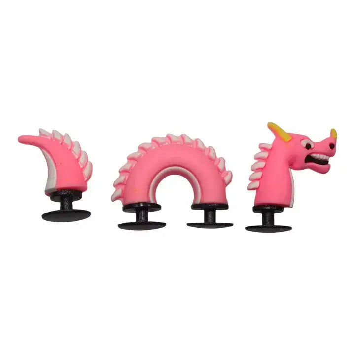 3D Pink Dragon 3 piece set shoe charm