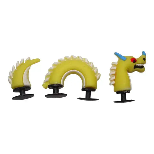 3D Yellow Dragon 3 piece set shoe charm