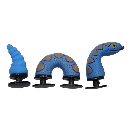 3D Blue Snake 3 piece set stand shoe charm