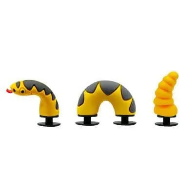3D Yellow Snake 3 piece stand up set shoe charm