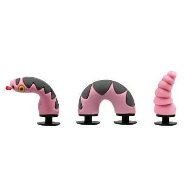 3D Pink Snake 3 piece stand up set shoe charm