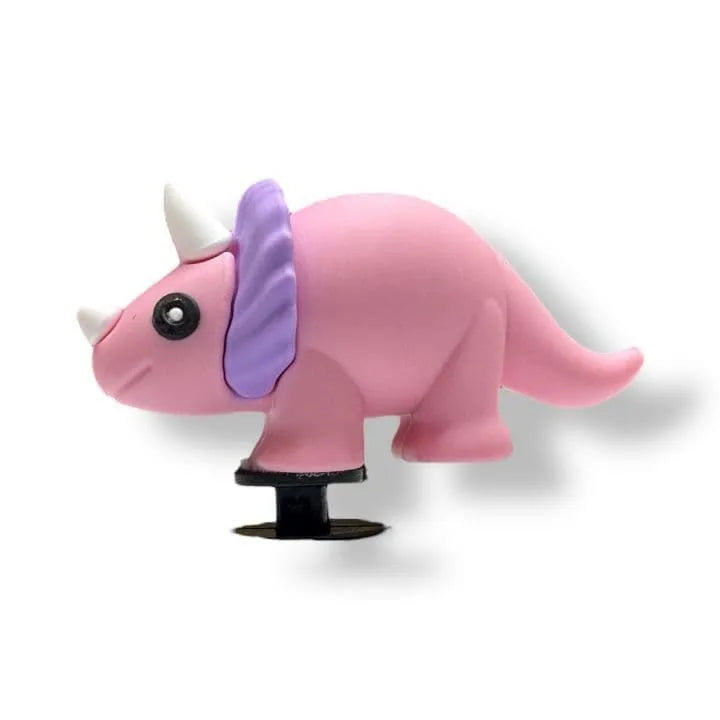 3D Pink Stegosaurus Dinosaur Shoe Charm