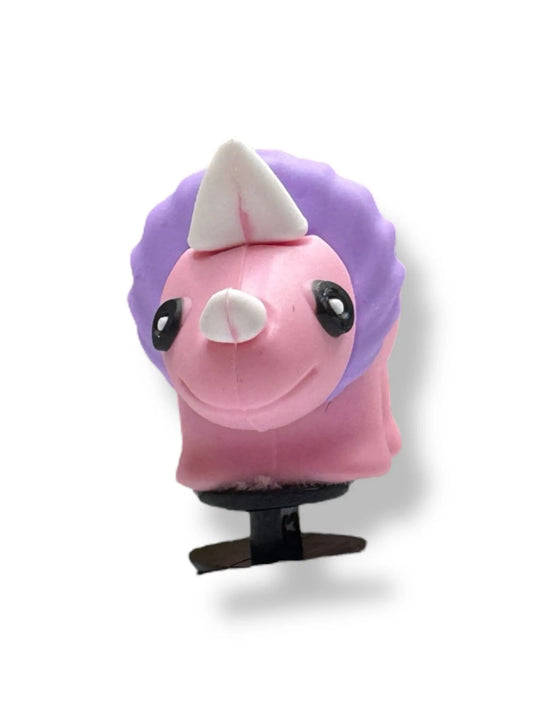 3D Pink Stegosaurus Dinosaur Shoe Charm