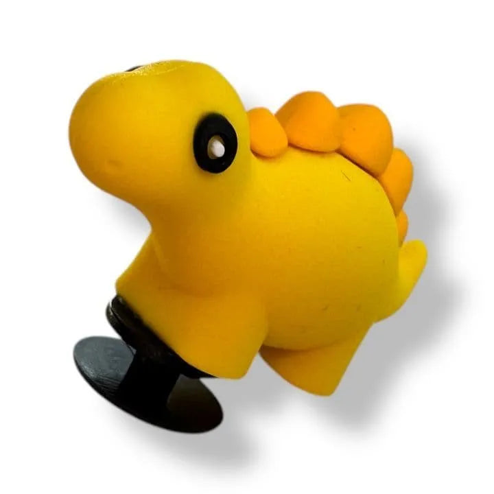 3D Dinosaur Yellow shoe charm