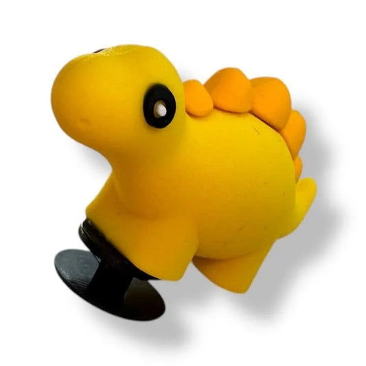 3D Dinosaur Yellow shoe charm