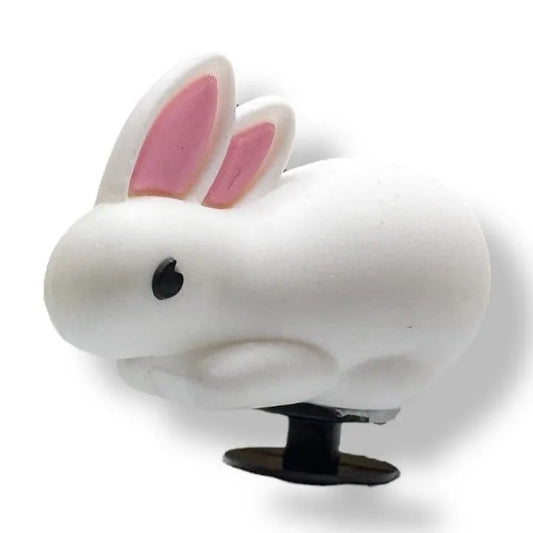 3D White Rabbit Shoe Charm