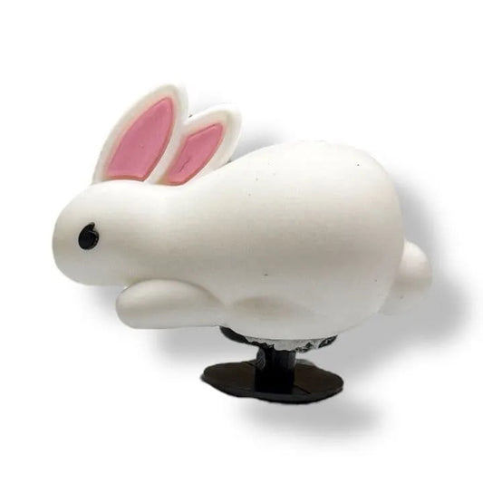 3D White Rabbit Shoe Charm