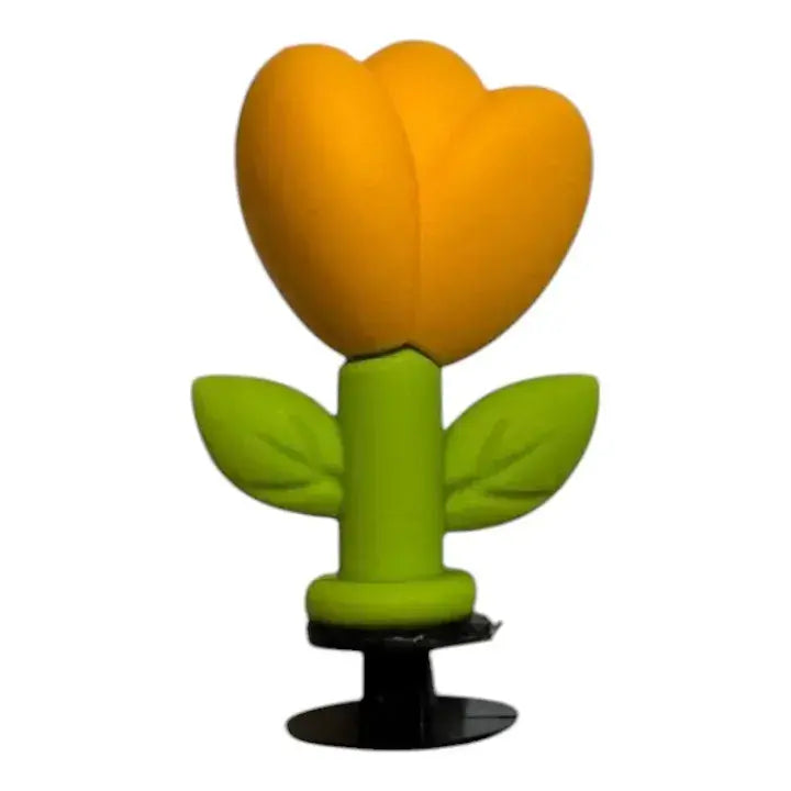 3D Yellow flower shoe charm