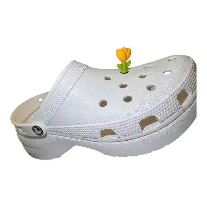 3D Yellow flower shoe charm