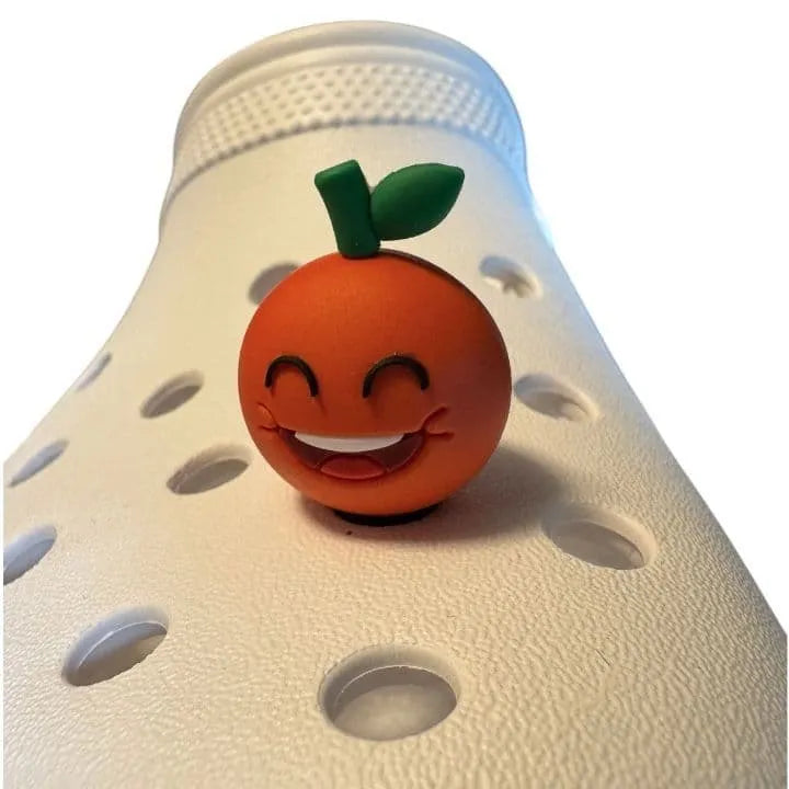 3D Orange fruit shoe charm