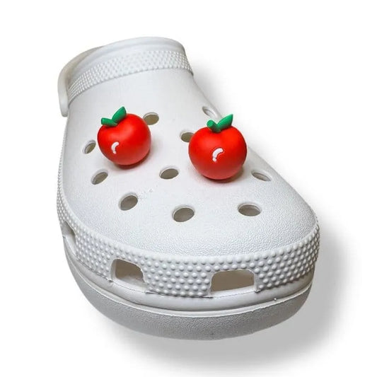 3D Red Apple fruit shoe charm