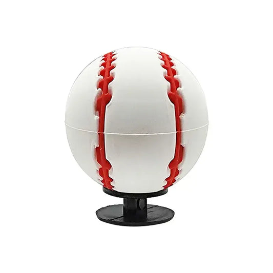 3D Baseball red stitch shoe charm