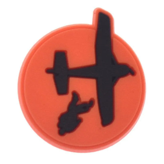 Aicraft Away Badge Skydiving Shoe Charm