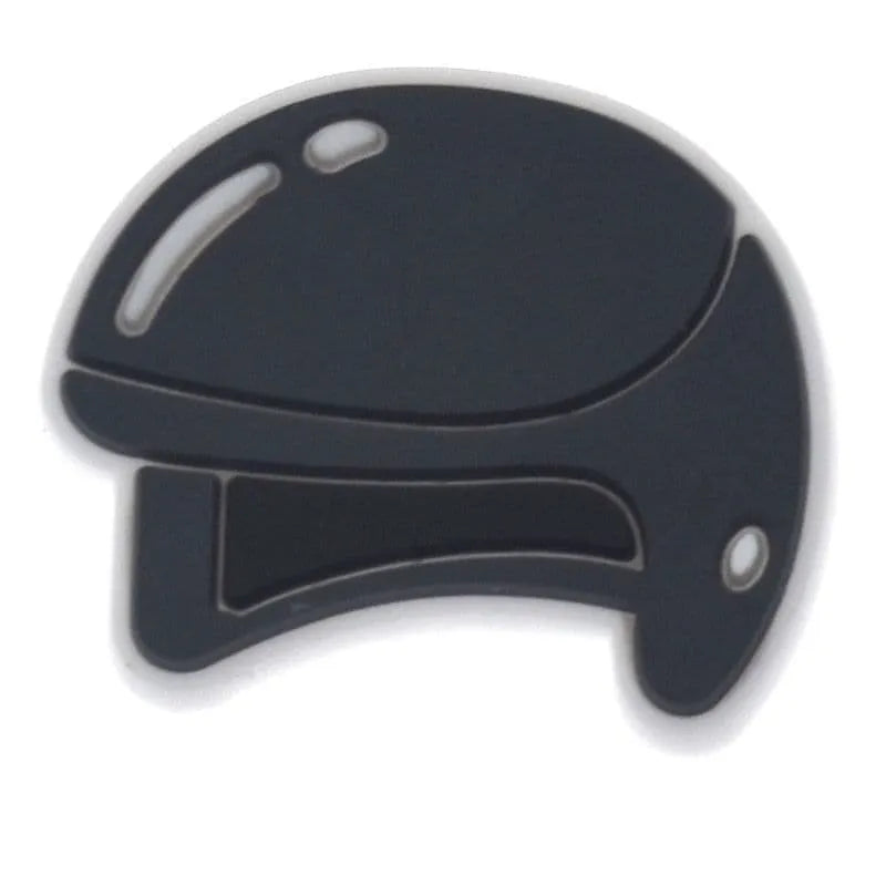 Black Helmet Skydiving Shoe Charm