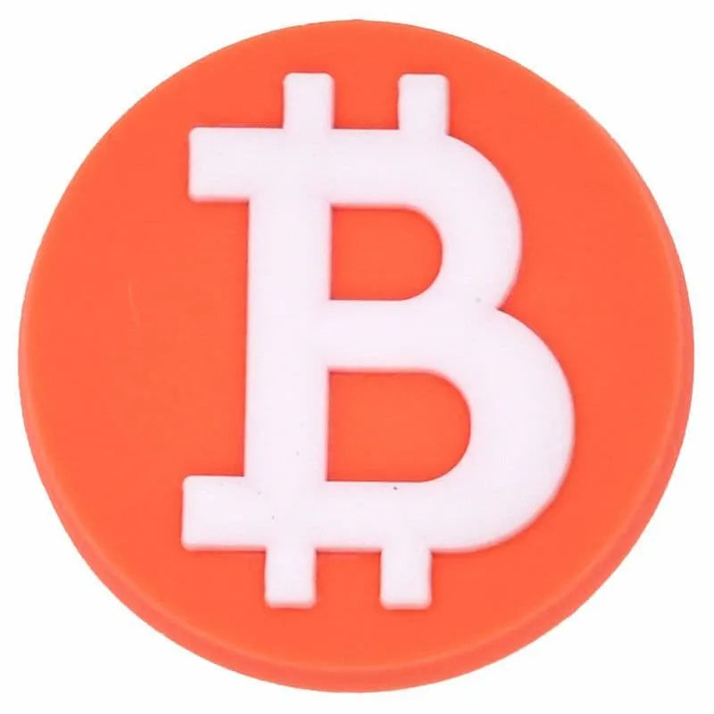 Bitcoin Symbol Money Shoe Charm