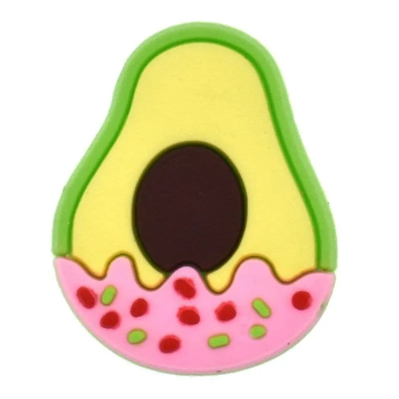 Iced Avocado Shoe Charm