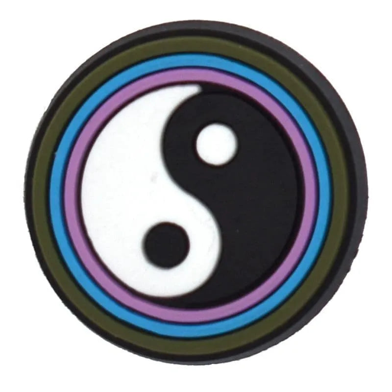 Yin & Yang Black/White Shoe Charm
