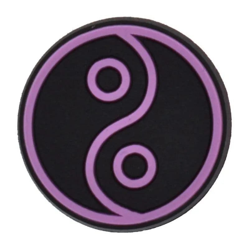 Yi & Yang Black/Black Evil Eye Shoe Charm