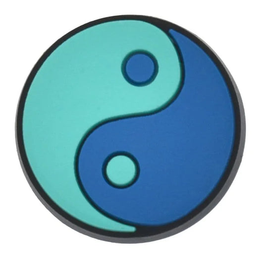 Yin & Yang Blue/Tourquise Shoe Charm