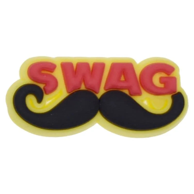 Swag Moustache Shoe Charm