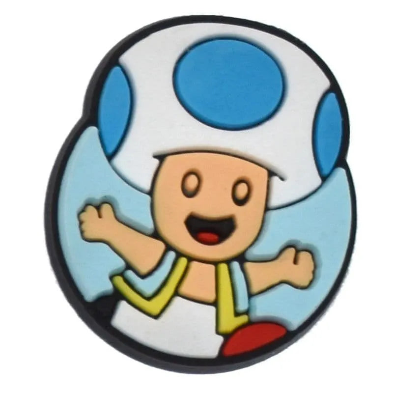 Toad Blue Spot From Super Mario Shoe Charm