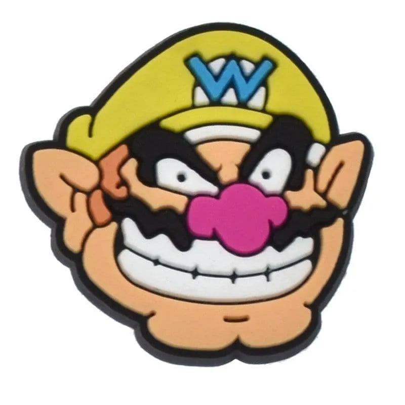 Angry Wario From Super Mario Shoe Charm