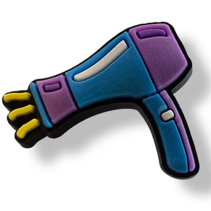 Hairdryer Purple And Blue Shoe Charm