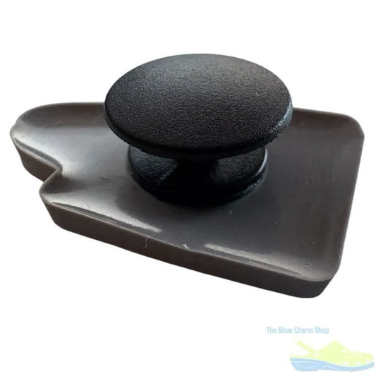 Black And White Stripe Bag Shoe Charm