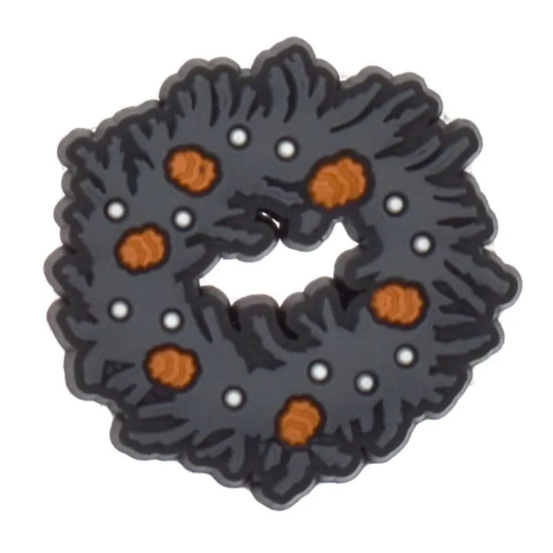 Black Wreath Stranger Things Shoe Charm