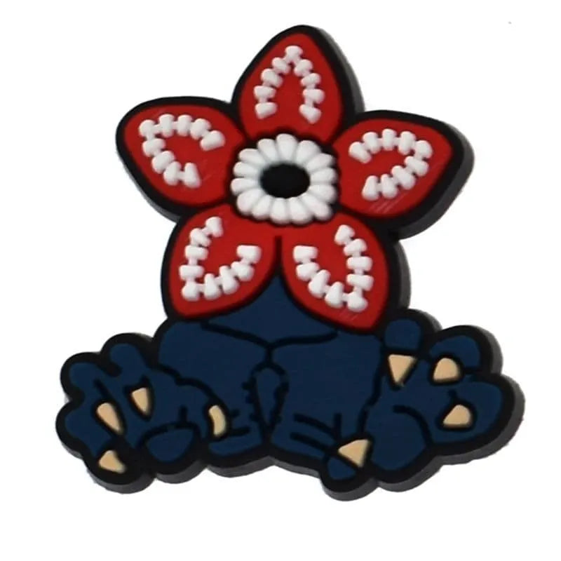 Demagorgan Claws Red Petals Stranger Things Shoe Charm